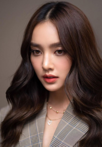 น้ำตาล-พิจักขณา-ผมสวย